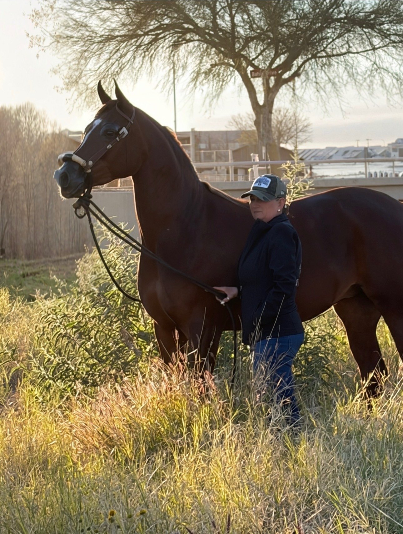 Barbara Wilson with a horse